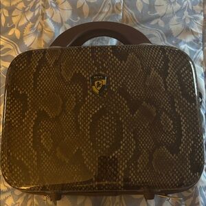 Heys Snake Print Hardshell Makeup/Toiletries Travel Bag